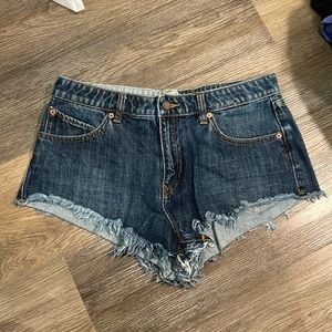 Micro jean shorts